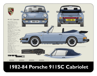 Porsche 911SC Cabriolet 1982-84 Mouse Mat